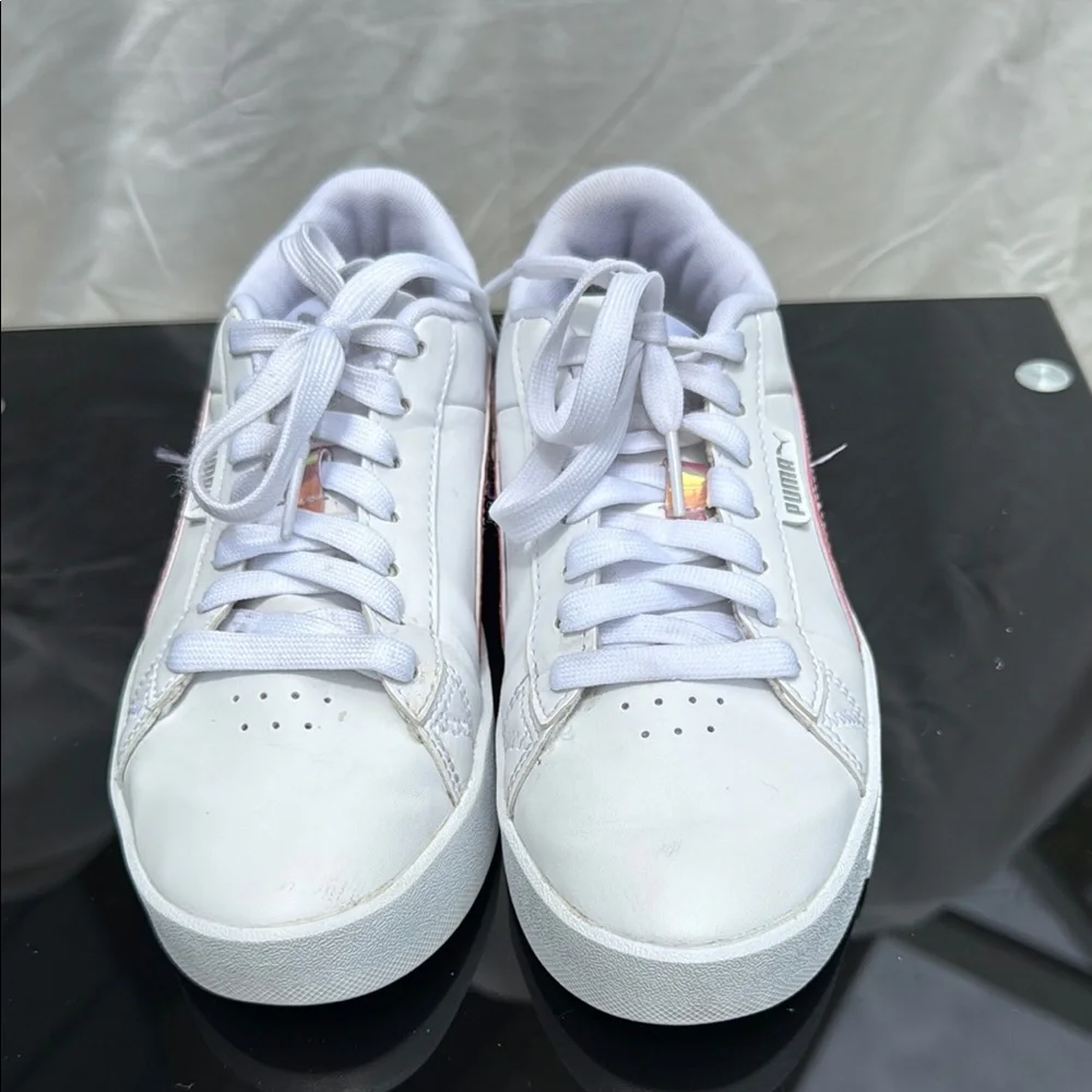 Puma Kids Sneakers White with Pink Accents - Picture 6 of 6